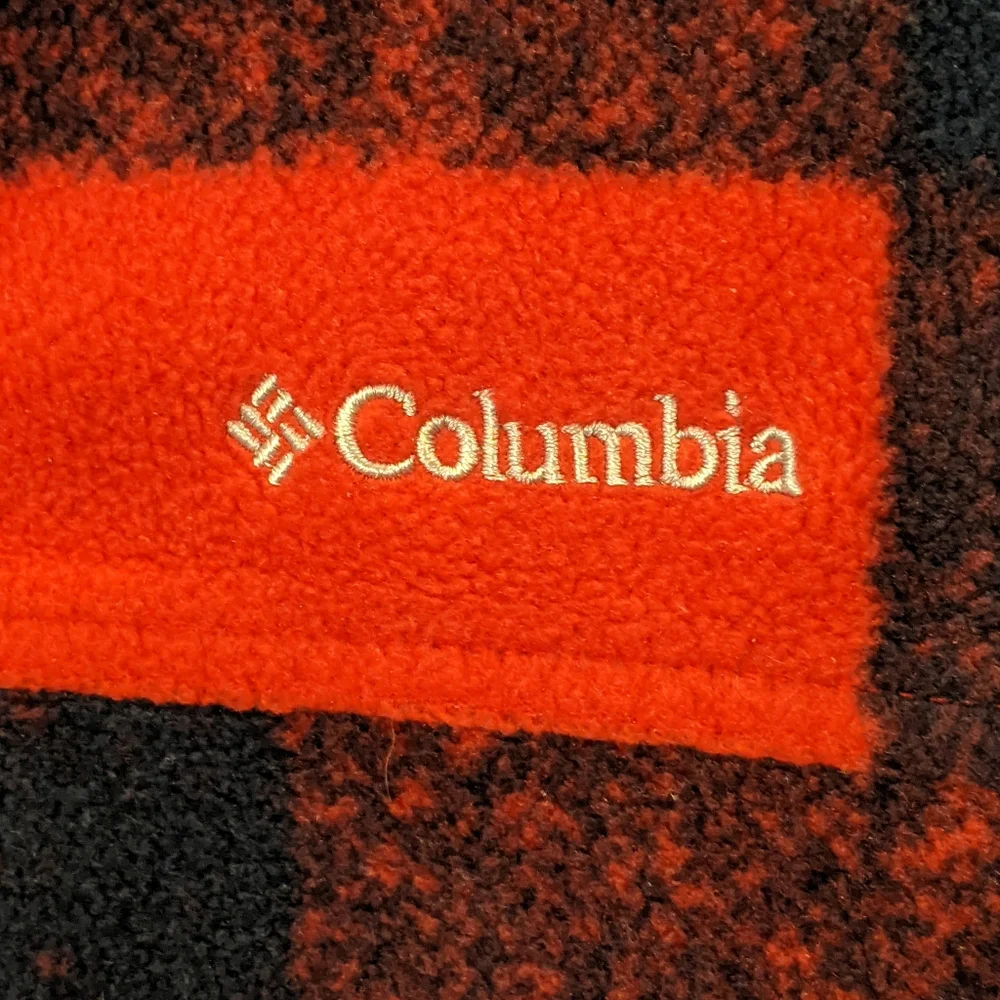 Columbia Red and Black Buffalo Plaid Fleece Jacket - Kids